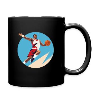 BASKETBALL forever! - Full Colour Mug - black - Right