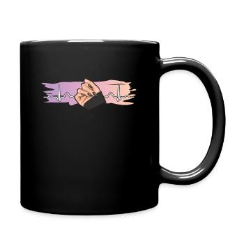 Heartbeat Nail Design Nail Studio Tech - Mug uni - noir - Droite