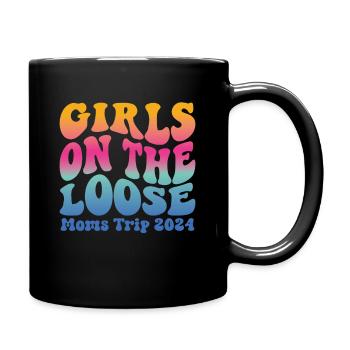 Girls On The Loose Moms Trip 2024 - Full Colour Mug - black - Right
