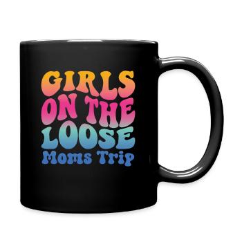 Girls On The Loose moms Friends Trip - Mug uni - noir - Droite