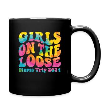 Girls On The Loose Moms Trip 2024 - Full Colour Mug - black - Right