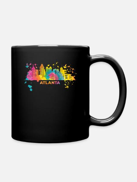 Atlantans Skyline Atlanta - Tasse einfarbig - Schwarz