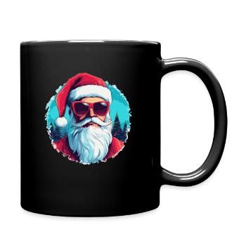 Frohe Weihnachten - Tasse einfarbig - Schwarz - Rechts