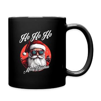 Frohe Weihnachten - Tasse einfarbig - Schwarz - Rechts