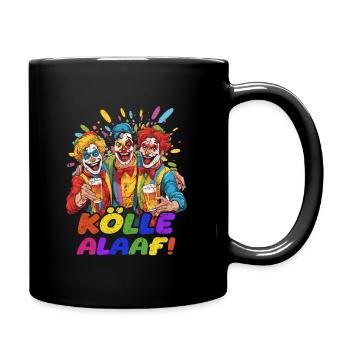 Karneval Eskalation Köln Kostüm Kölsch Bier Party - Tasse einfarbig - Schwarz - Rechts