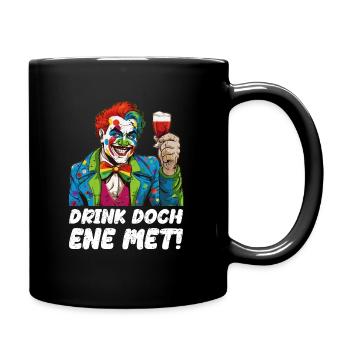 Karneval Eskalation Köln Kostüm Kölsch Bier Party - Tasse einfarbig - Schwarz - Rechts