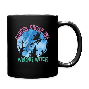 Le cancer a choisi la mauvaise sorcière Cancer de la thyroïde - Mug uni - noir - Droite