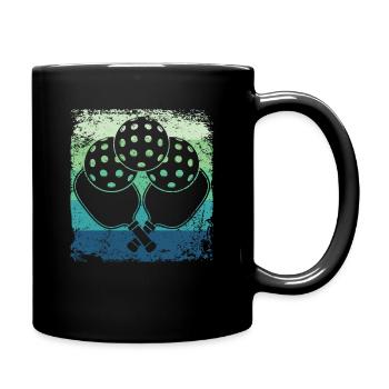 Équipe de pickleball rétro du Wiffleball Club - Mug uni - noir - Droite