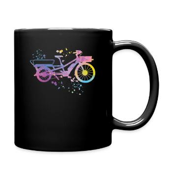 Heavy Duty Bike Cargo Bike Cargo Bike Cargo Bike - Full Colour Mug - black - Right