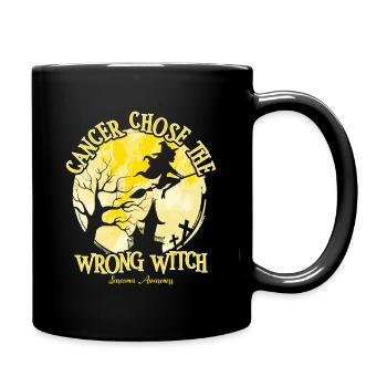 Cancer Witch Yellow Sarcoma Awareness - Full Colour Mug - black - Right
