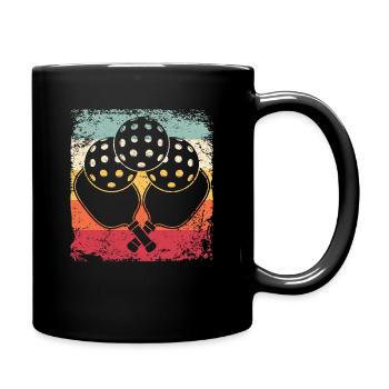Équipe de pickleball rétro du Wiffleball Club - Mug uni - noir - Droite
