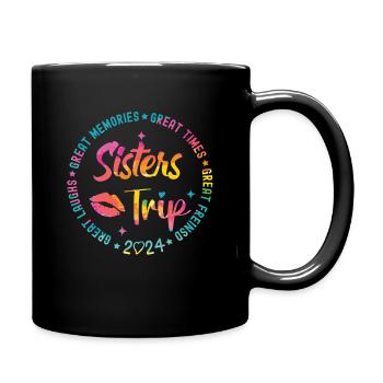 Great Laughs Sisters Trip 2024 - Full Colour Mug - black - Right