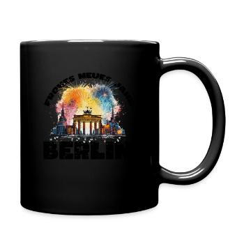 Bonne année avec feux d’artifice à Berlin - Mug uni - noir - Droite