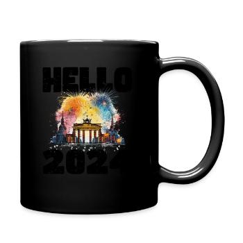 Bonne année avec feux d’artifice à Berlin - Mug uni - noir - Droite