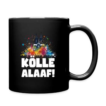 Cologne Kölle Carnival Gebützt Kölle Alaaf Jeck Party - Full Colour Mug - black - Right