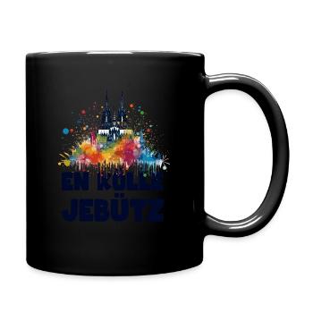 Cologne Kölle Carnival Gebützt Kölle Alaaf Jeck Party - Full Colour Mug - black - Right