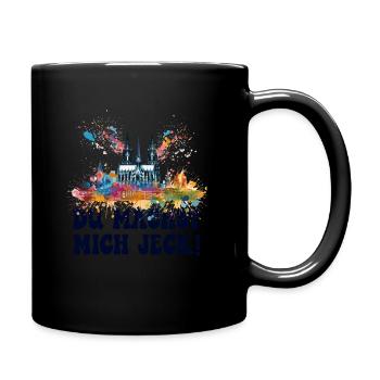 Cologne Kölle Carnival Gebützt Kölle Alaaf Jeck Party - Full Colour Mug - black - Right