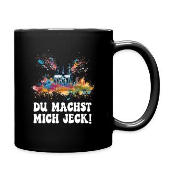 Cologne Kölle Carnival Gebützt Kölle Alaaf Jeck Party - Full Colour Mug - black - Right