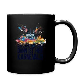 Cologne Kölle Carnival Gebützt Kölle Alaaf Jeck Party - Full Colour Mug - black - Right