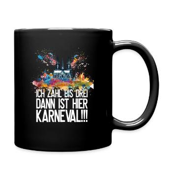 Cologne Kölle Carnival Gebützt Kölle Alaaf Jeck Party - Full Colour Mug - black - Right