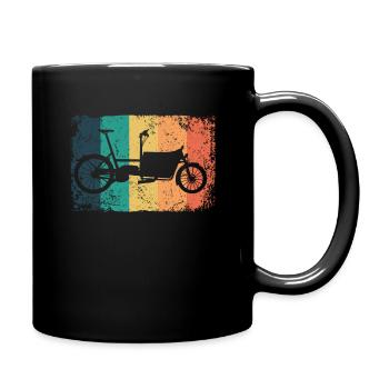 Lastenfahrrad Lastenrad Cargo Bike Cargobike - Full Colour Mug - black - Right