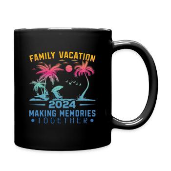 Vacances d’été en famille 2024 - Mug uni - noir - Droite