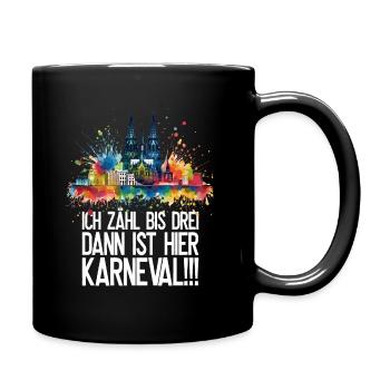 Köln Kölle Karneval Gebützt Kölle Alaaf Jeck Party - Tasse einfarbig - Schwarz - Rechts