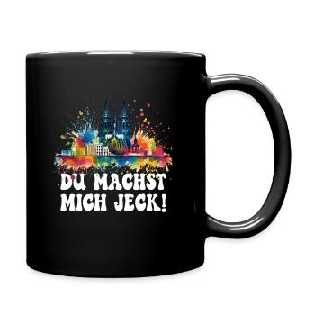Köln Kölle Karneval Gebützt Kölle Alaaf Jeck Party - Tasse einfarbig - Schwarz - Rechts