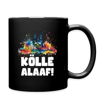 Köln Kölle Karneval Gebützt Kölle Alaaf Jeck Party - Tasse einfarbig - Schwarz - Rechts