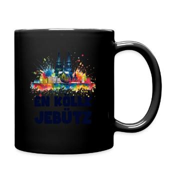 Köln Kölle Karneval Gebützt Kölle Alaaf Jeck Party - Tasse einfarbig - Schwarz - Rechts