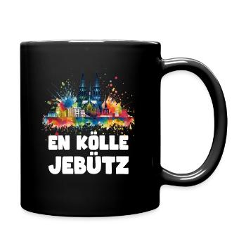 Köln Kölle Karneval Gebützt Kölle Alaaf Jeck Party - Tasse einfarbig - Schwarz - Rechts