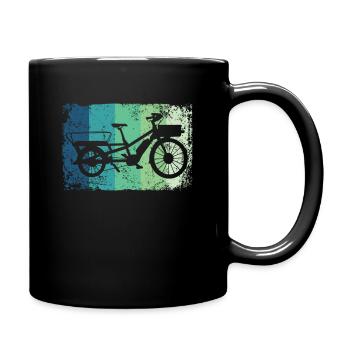 Lastenfahrrad Lastenrad Cargo Bike Cargobike - Full Colour Mug - black - Right