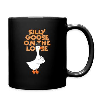 The stupid goose on the loose - Full Colour Mug - black - Right