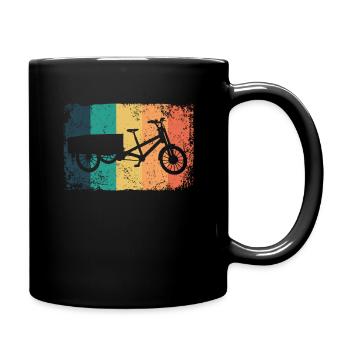 Lastenfahrrad Lastenrad Cargo Bike Cargobike - Full Colour Mug - black - Right