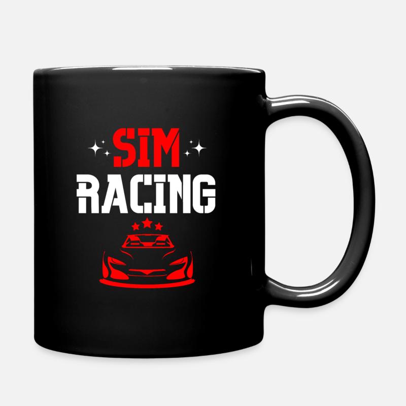 SIM Racing Gaming Video Games - Full Colour Mug - black