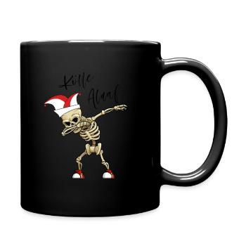 Carnival Kölle Alaaf Dabbing Skeleton Fun - Full Colour Mug - black - Right