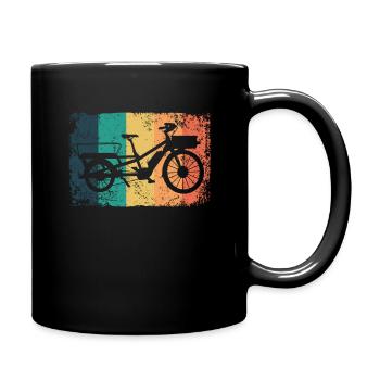 Lastenfahrrad Lastenrad Cargo Bike Cargobike - Full Colour Mug - black - Right