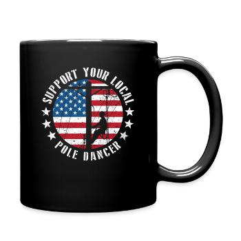 Soutenez votre monteur de lignes Pole Dancer local - Mug uni - noir - Droite