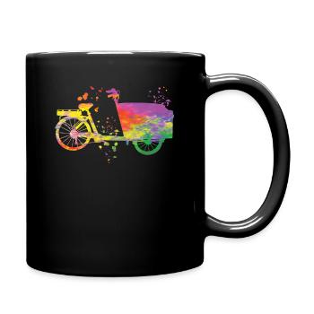 Heavy Duty Bike Cargo Bike Cargo Bike Cargo Bike - Full Colour Mug - black - Right