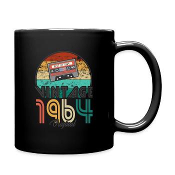 60. Geburtstag 2024 Feier best of Jahrgang 1964 - Tasse einfarbig - Schwarz - Rechts