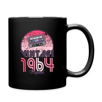 60. Geburtstag 2024 Feier best of Jahrgang 1964 - Tasse einfarbig - Schwarz - Rechts