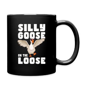 The stupid goose on the loose - Full Colour Mug - black - Right