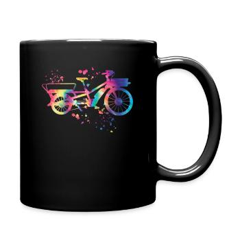 Heavy Duty Bike Cargo Bike Cargo Bike Cargo Bike - Full Colour Mug - black - Right