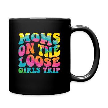 Mamans sur le voyage des filles lâches - Mug uni - noir - Droite