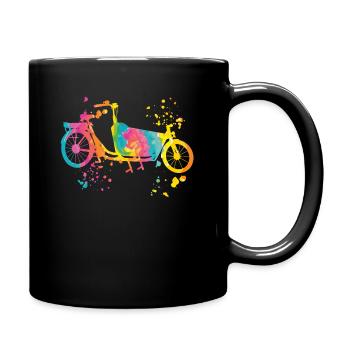 Heavy Duty Bike Cargo Bike Cargo Bike Cargo Bike - Full Colour Mug - black - Right