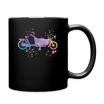 Heavy Duty Bike Cargo Bike Cargo Bike Cargo Bike - Full Colour Mug - black - Right