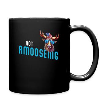 Nicht Amooseing Cooler Elch - Tasse einfarbig - Schwarz - Rechts