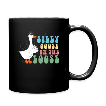 The stupid goose on the loose - Full Colour Mug - black - Right