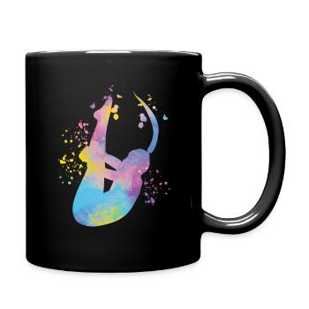 Diving, Synchronized Diving, Artistic Jumping - Full Colour Mug - black - Right