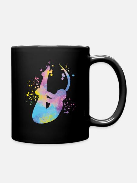 Turmspringen Synchronspringen Kunstspringen - Tasse einfarbig - Schwarz
